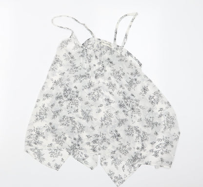 Miss Selfridge Womens Black Floral  Camisole Blouse Size 8