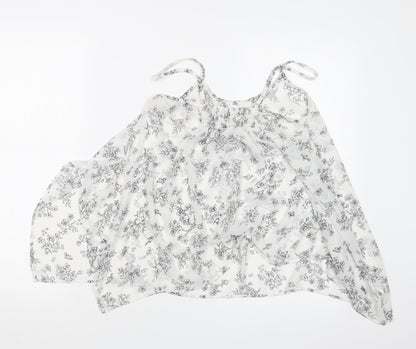 Miss Selfridge Womens Black Floral  Camisole Blouse Size 8