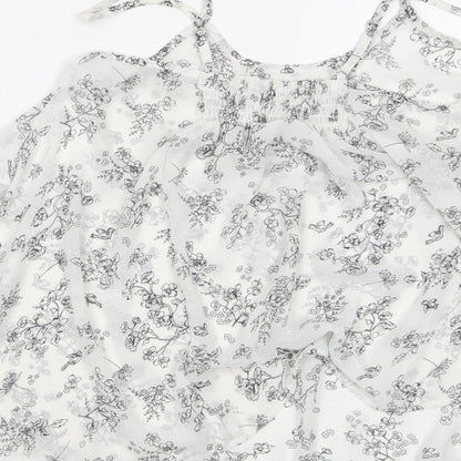 Miss Selfridge Womens Black Floral  Camisole Blouse Size 8