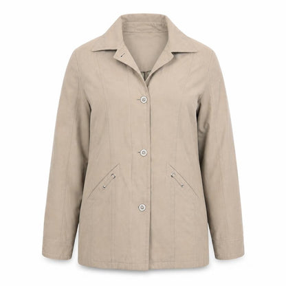 Eliza Grey Womens Beige   Jacket  Size 12