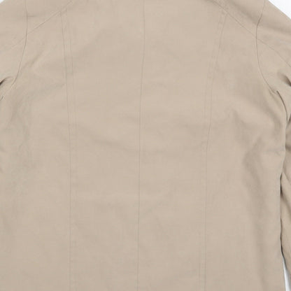 Eliza Grey Womens Beige   Jacket  Size 12