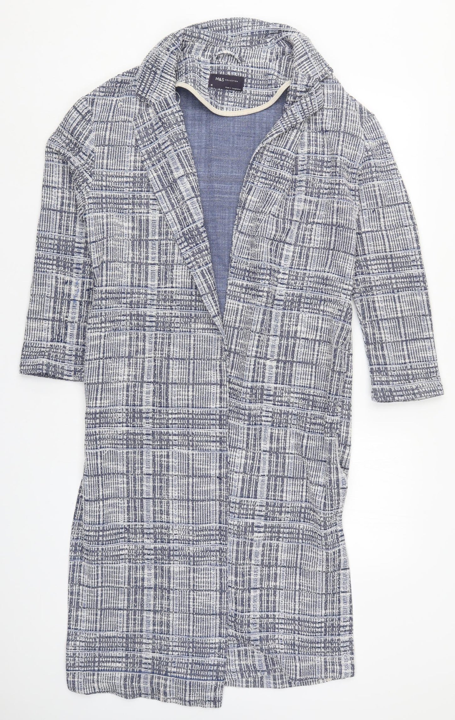 Womens UK Size 10 Marks and Spencer Blue Cardigan Jumper