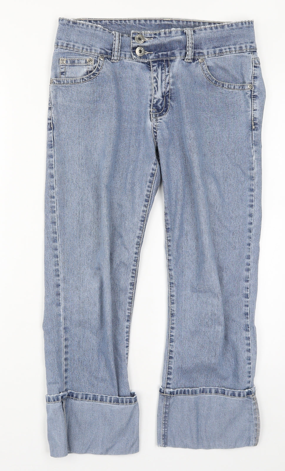 FRN Womens Blue  Denim Cropped Jeans Size 28 in L23 in
