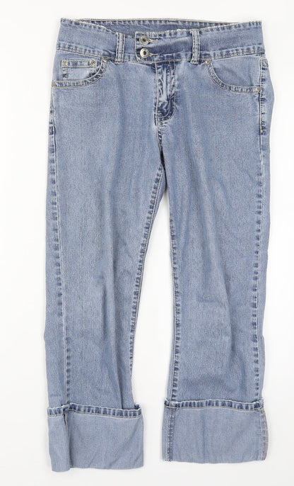 FRN Womens Blue  Denim Cropped Jeans Size 28 in L23 in