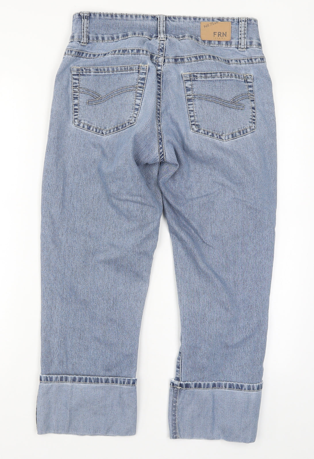 FRN Womens Blue  Denim Cropped Jeans Size 28 in L23 in
