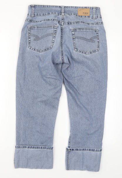 FRN Womens Blue  Denim Cropped Jeans Size 28 in L23 in