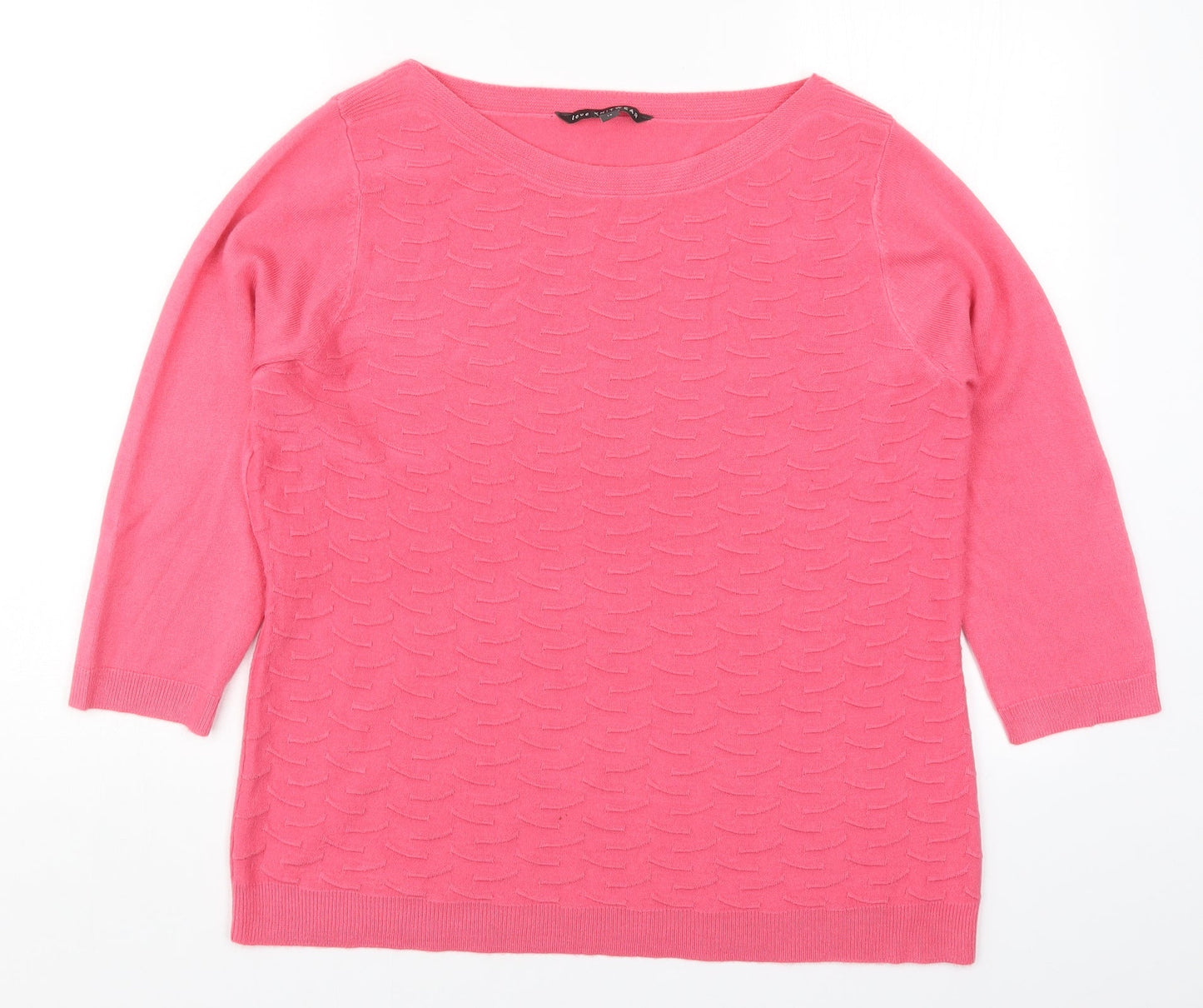 Womens UK Size 14 Bonmarché Pink Pullover Jumper