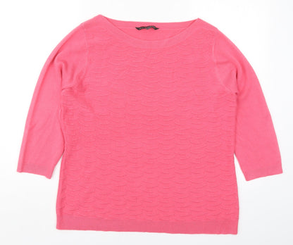 Womens UK Size 14 Bonmarché Pink Pullover Jumper