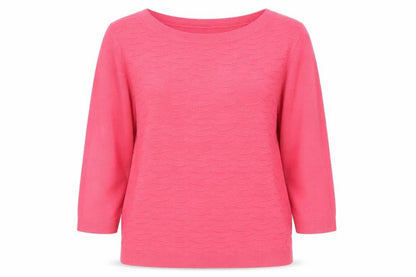 Bonmarché Womens Pink Knit Pullover Jumper Size 14