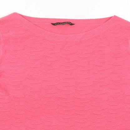Womens UK Size 14 Bonmarché Pink Pullover Jumper