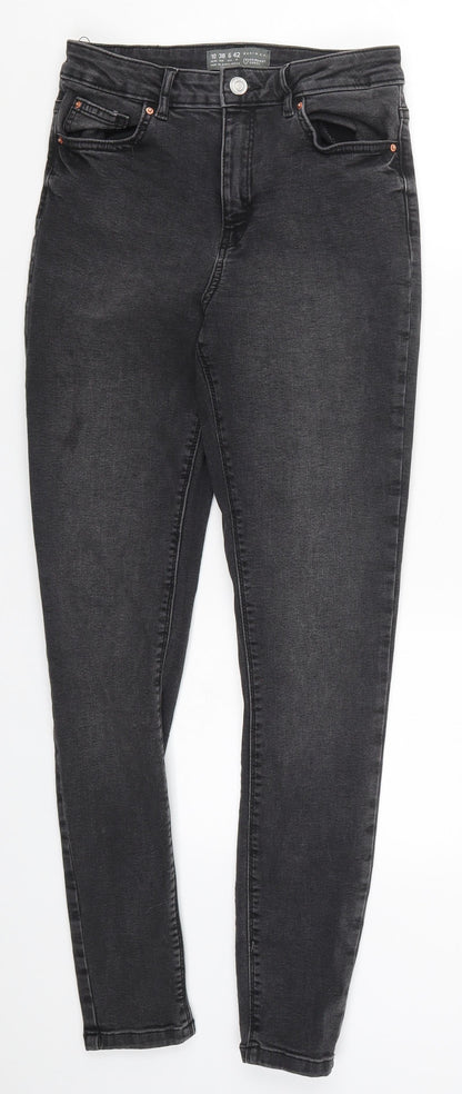 Denim Co Womens Grey  Denim Skinny Jeans Size 10 L27 in