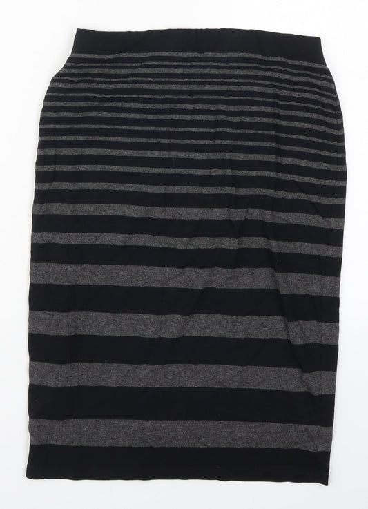 NEXT Womens Black Striped  Straight & Pencil Skirt Size 27 in