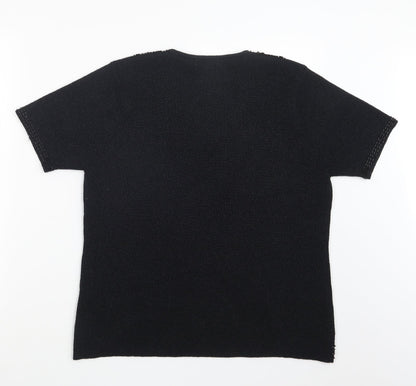 Womens UK Size 14 Berkertex Black Pullover Jumper