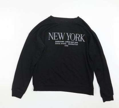 Womens UK Size 12 New Look Black Pullover Jumper