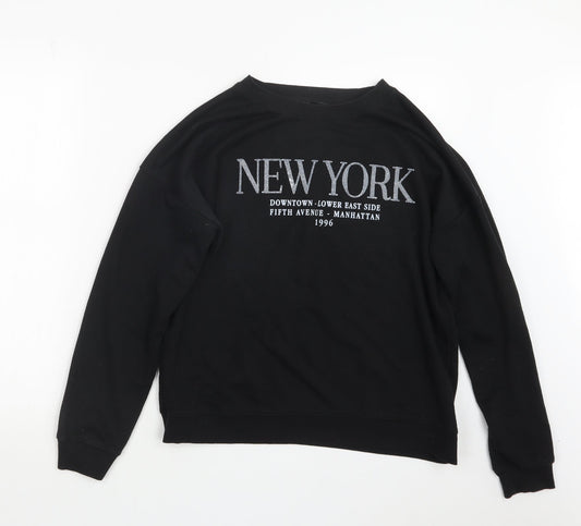 Womens UK Size 12 New Look Black Pullover Jumper