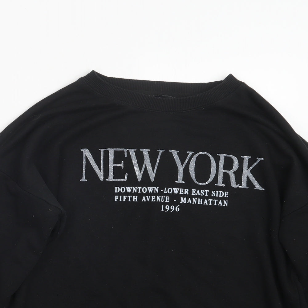 Womens UK Size 12 New Look Black Pullover Jumper