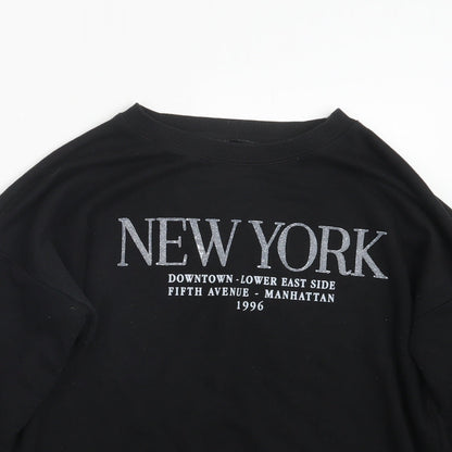 Womens UK Size 12 New Look Black Pullover Jumper