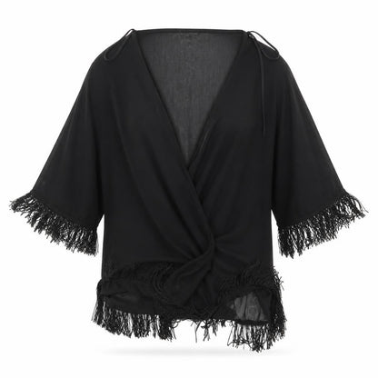 Cheeky Budha Womens Black   Kimono Jacket Size M