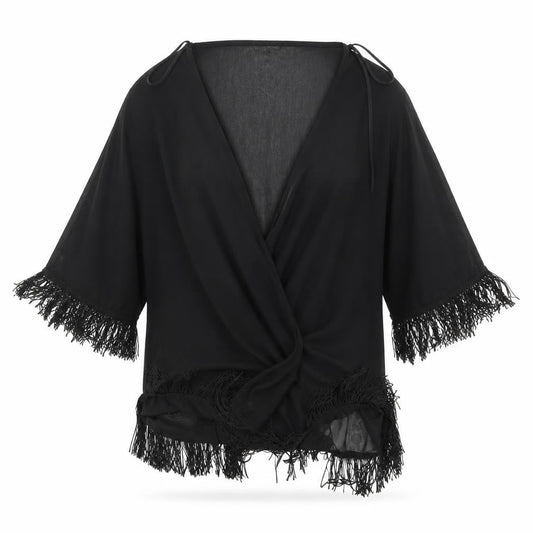 Cheeky Budha Womens Black   Kimono Jacket Size M