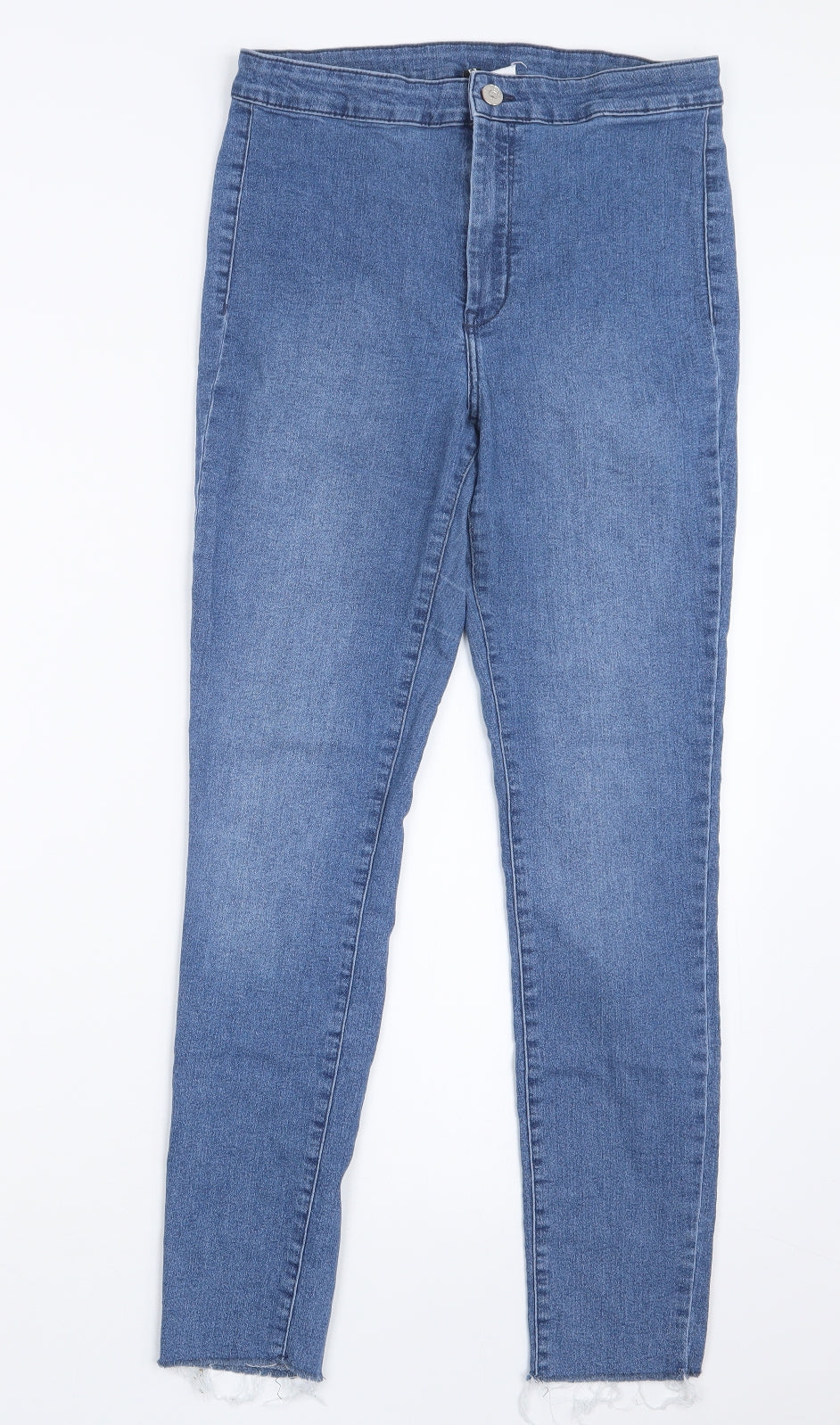Divided by H&M Womens Blue  Denim Straight Jeans Size 12 L27 in