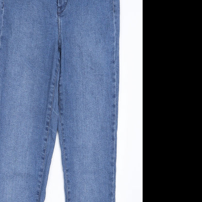 Divided by H&M Womens Blue  Denim Straight Jeans Size 12 L27 in