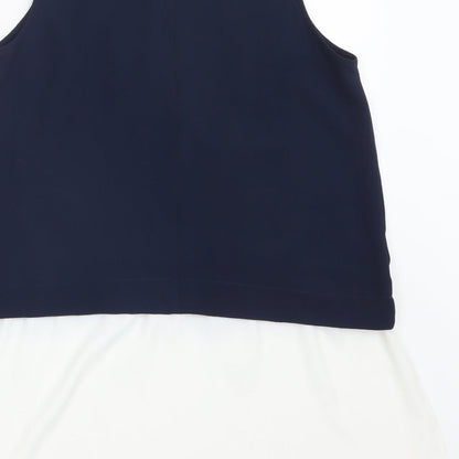 Womens UK Size 12 Atmosphere Blue Basic Blouse