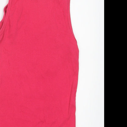 Papaya Womens Pink   Basic Tank Size 14