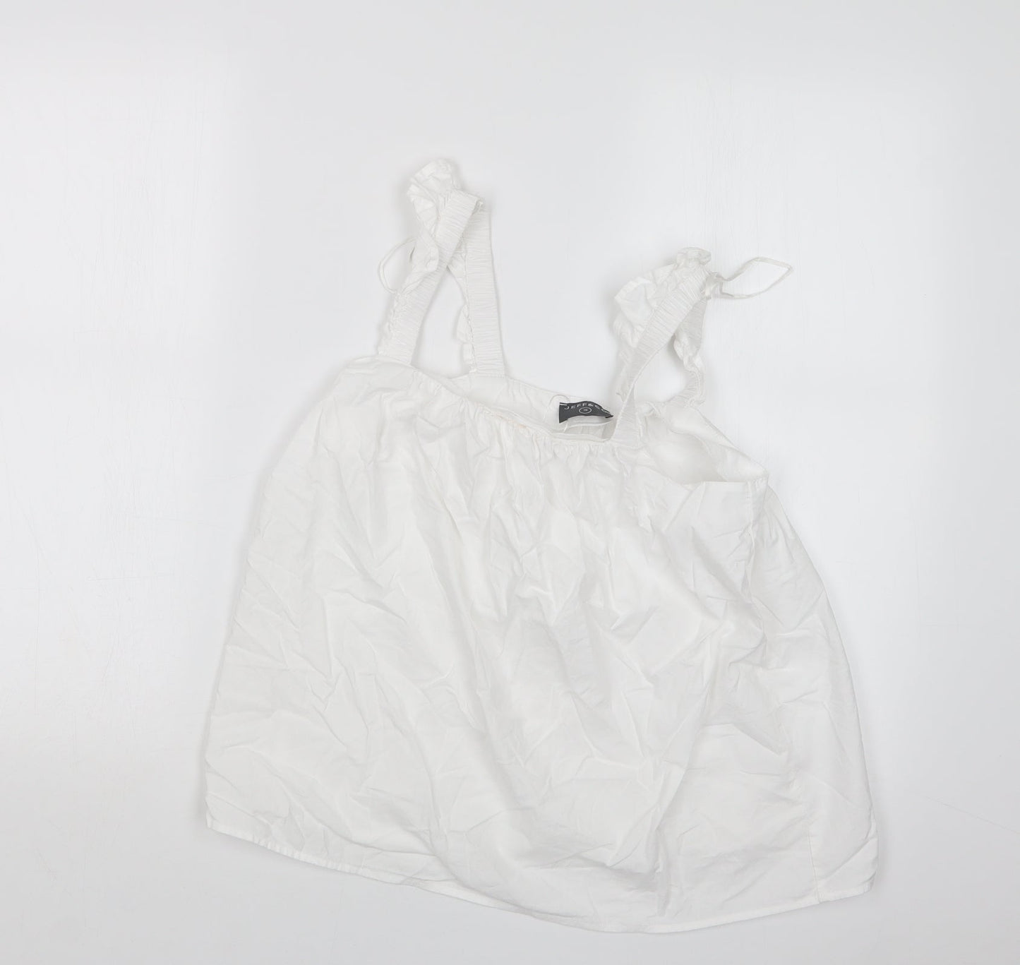 Womens UK Size 10 Jeff&Co White Basic T-Shirt