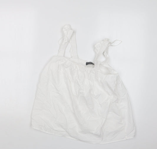 Womens UK Size 10 Jeff&Co White Basic T-Shirt