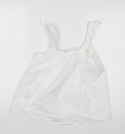 Womens UK Size 10 Jeff&Co White Basic T-Shirt