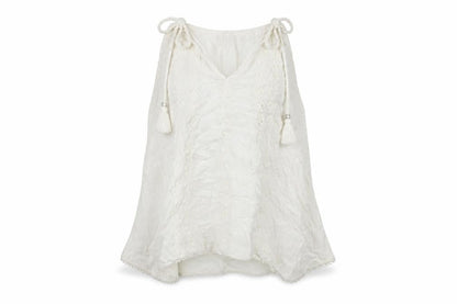 Womens UK Size 10 New Look White Basic Blouse