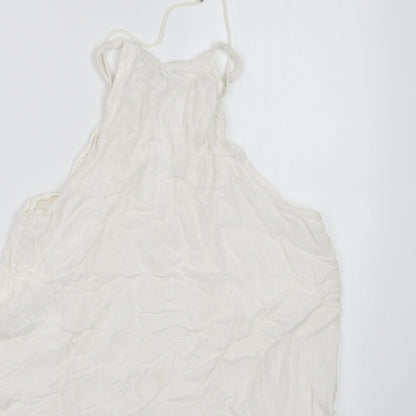 Womens UK Size 10 New Look White Basic Blouse