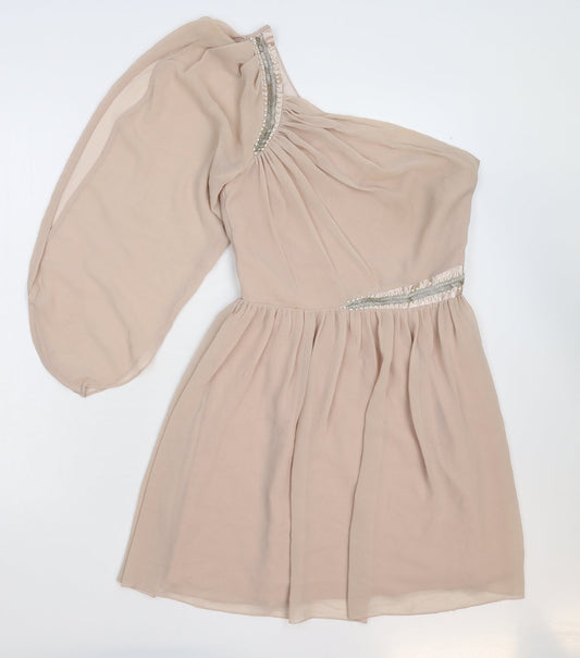 Lipsy Womens Beige   Mini  Size 8