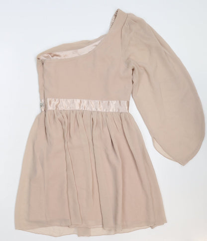 Lipsy Womens Beige   Mini  Size 8