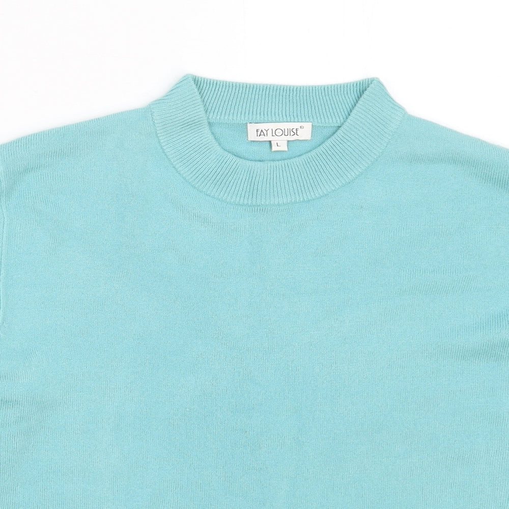 Womens UK Size L Fay Louise Blue Pullover Jumper