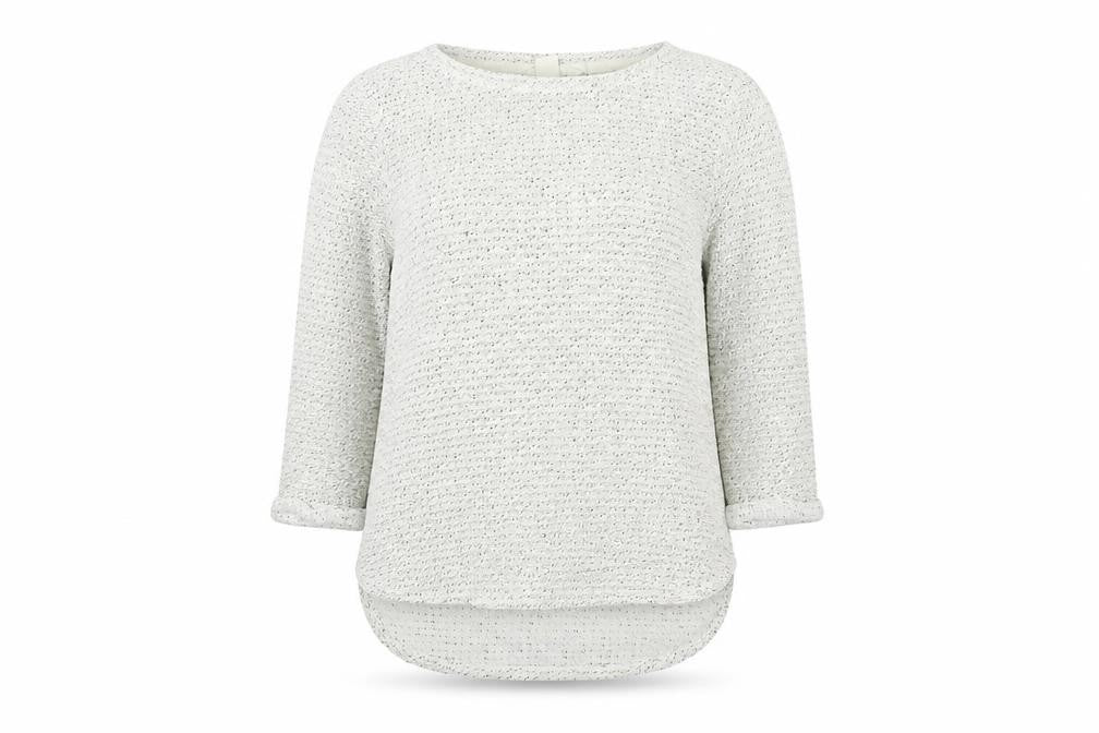Womens UK Size XS H&M White Pullover Jumper