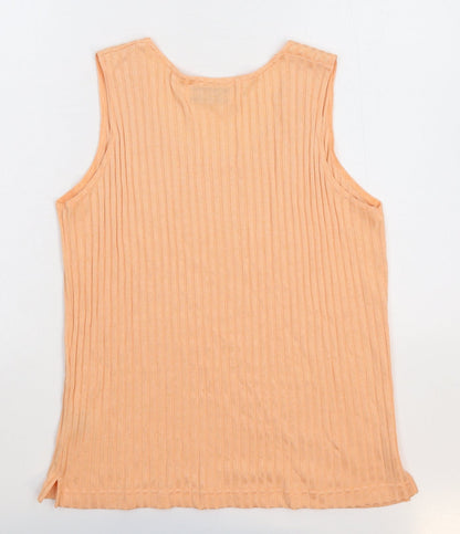 Womens UK Size M South Lodge Beige Basic Tank