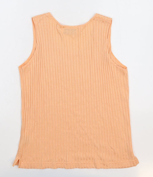 Womens UK Size M South Lodge Beige Basic Tank