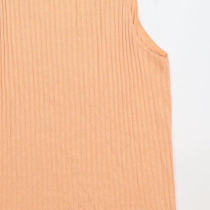 Womens UK Size M South Lodge Beige Basic Tank