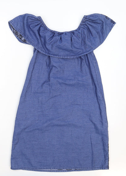 Denim & Co. Womens Blue   Mini  Size 6