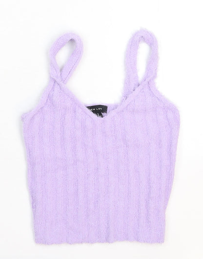 Womens UK Size S New Look Purple Pullover Jumper