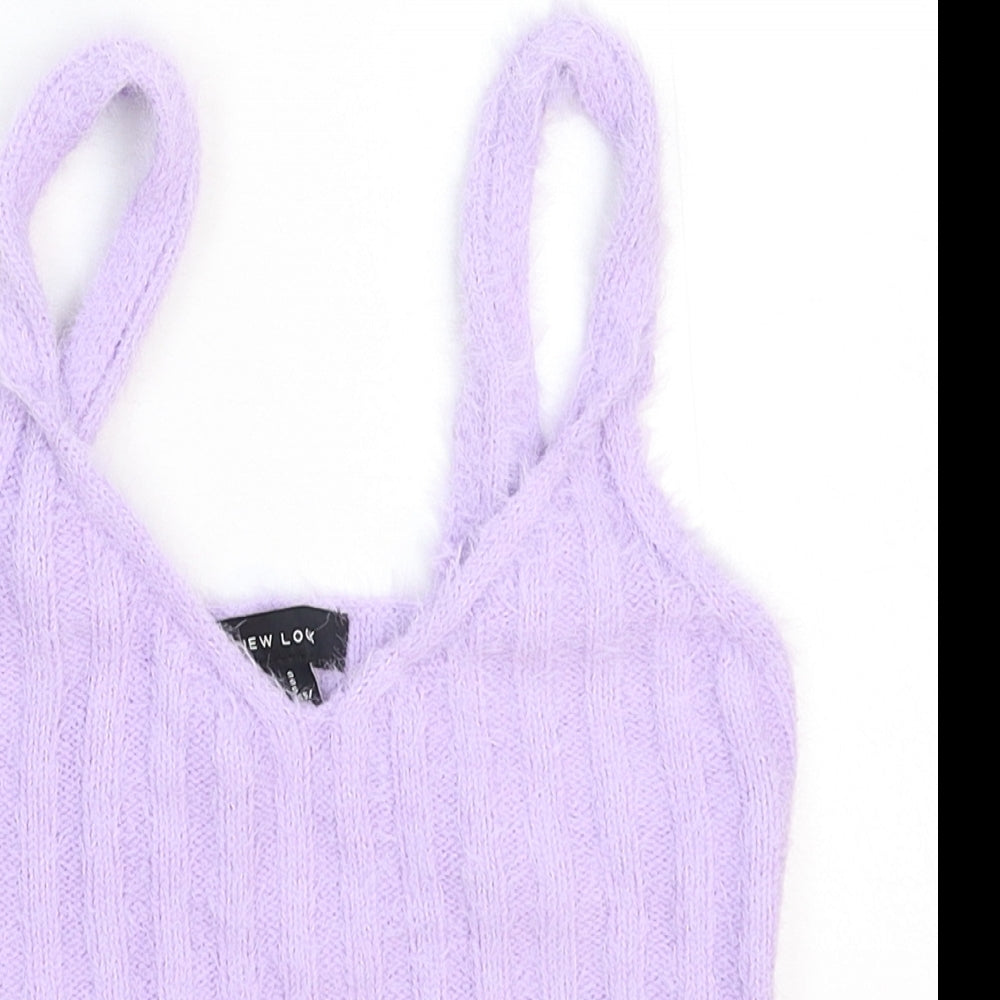 Womens UK Size S New Look Purple Pullover Jumper