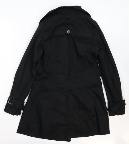 Womens UK Size 8 New Look Black Pea Coat