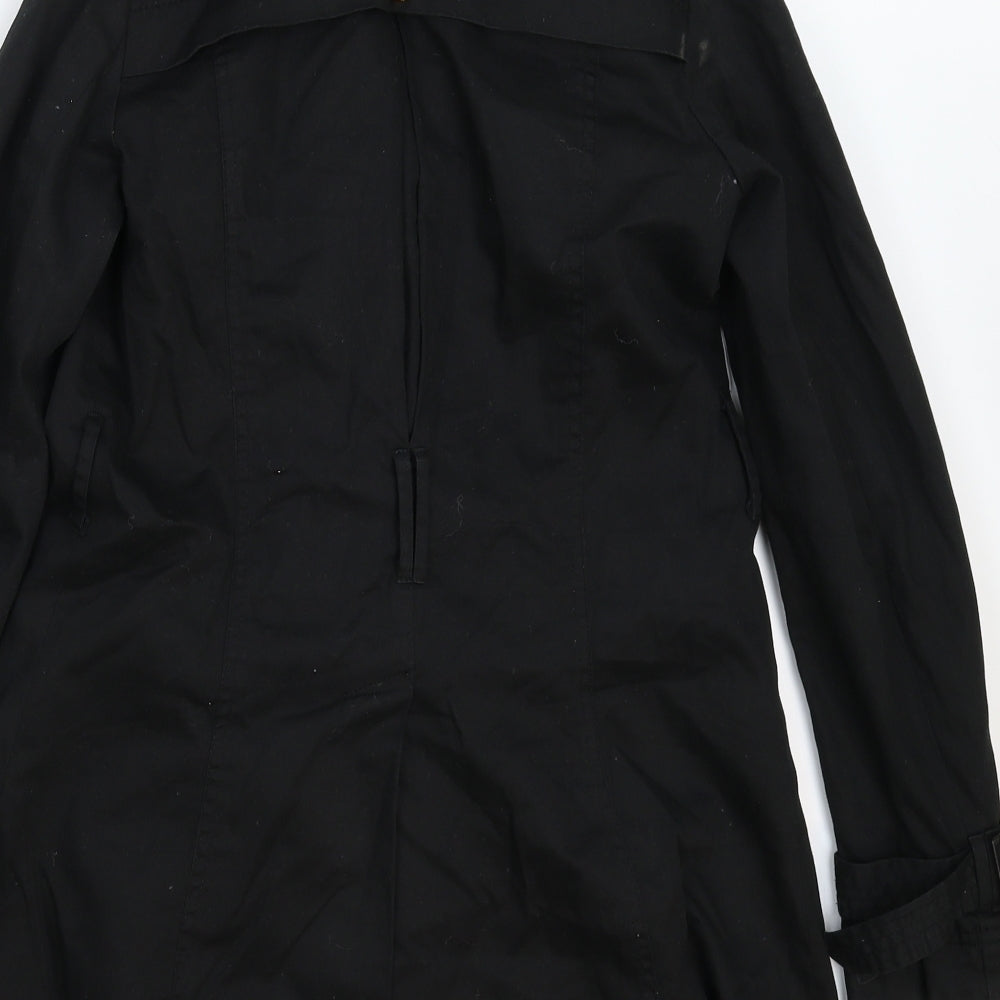 Womens UK Size 8 New Look Black Pea Coat