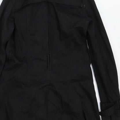 Womens UK Size 8 New Look Black Pea Coat
