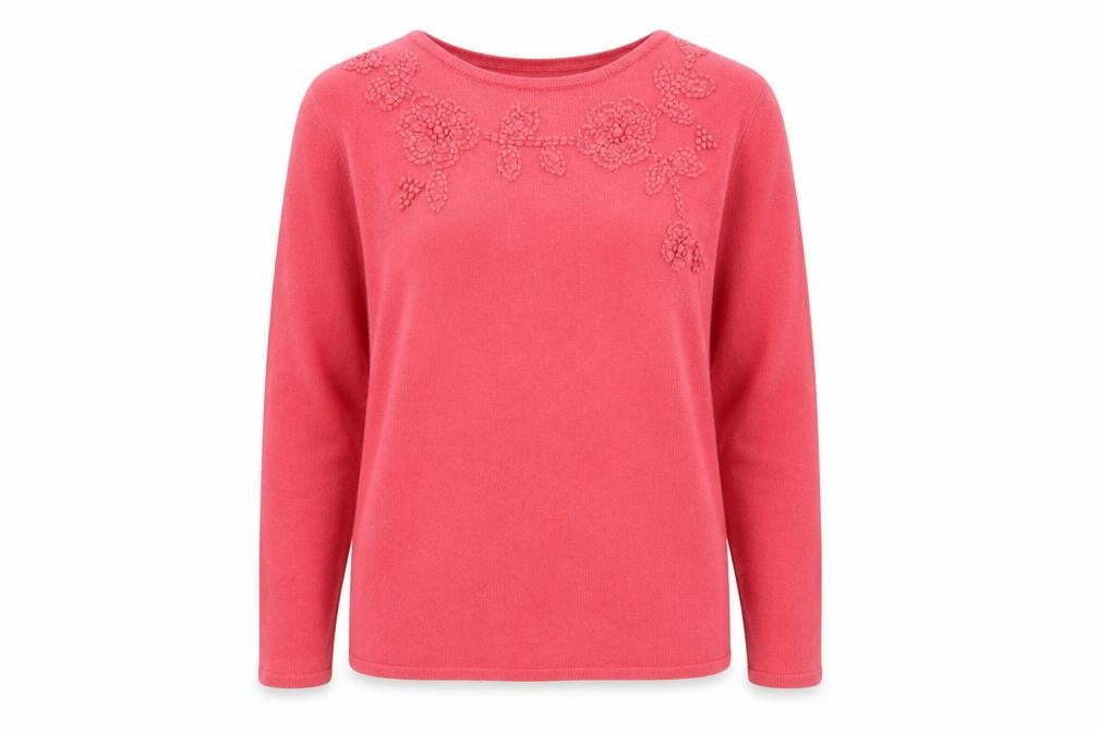 Fay Louise Womens Pink  Knit Pullover Jumper Size XL