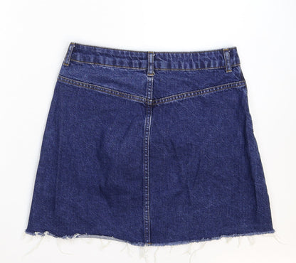 Womens UK Size 10 Topshop Mini Denim Skirt