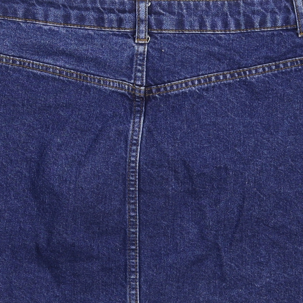 Womens UK Size 10 Topshop Mini Denim Skirt