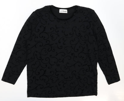 GolleHaug Womens Black   Pullover Sweatshirt Size 10