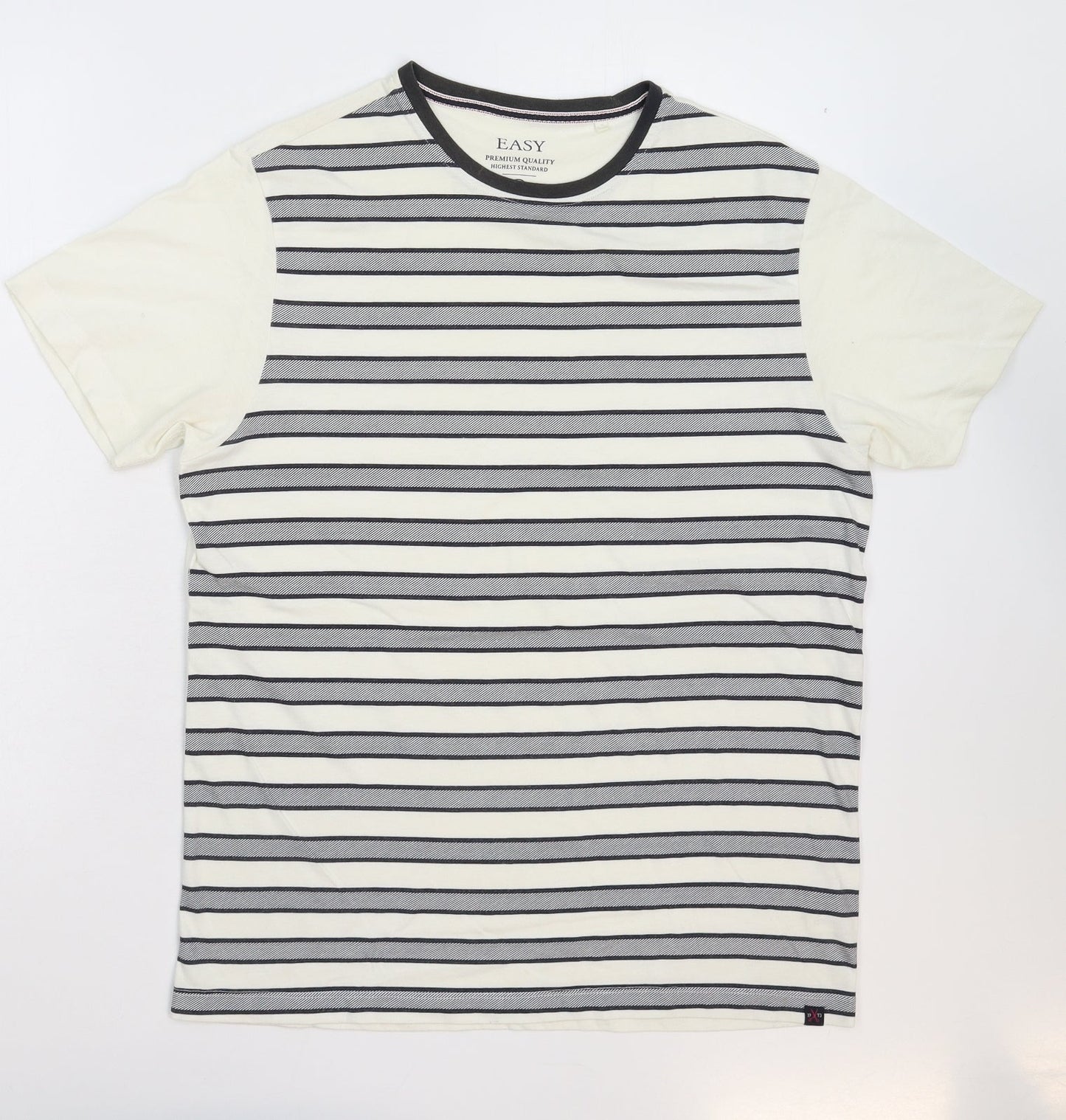 Mens UK Size M Easy White  T-Shirt